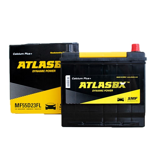 ắc quy hàn quốc atlas MF55D23L 12V 60Ah cho xe Hyundai Tucson